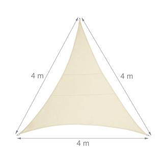 B2X Voile d'ombrage polyester triangulaire beige  