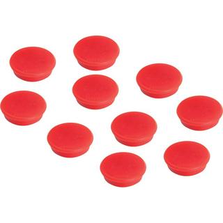 Franken  Haftmagnet Ø 13 mm, 10 Stück, Rot 