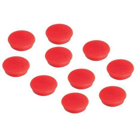 Franken  Haftmagnet Ø 13 mm, 10 Stück, Rot 