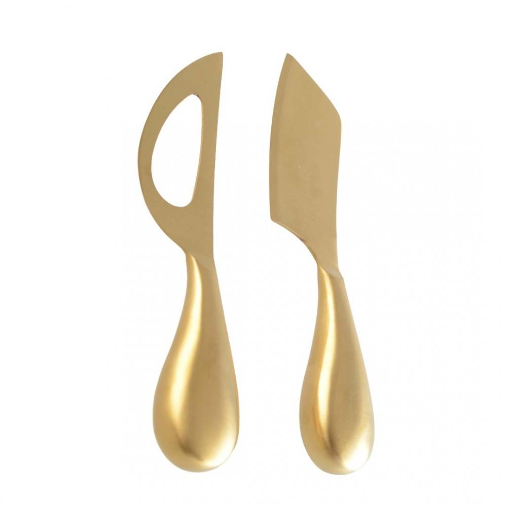 Image of Goldene Käsemesser - Set von 2 Goldene Käsemesser - Set von 2