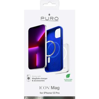 Puro®  Coque en silicone avec MagSafe pour iPhone 13 Puro Bleu foncé 