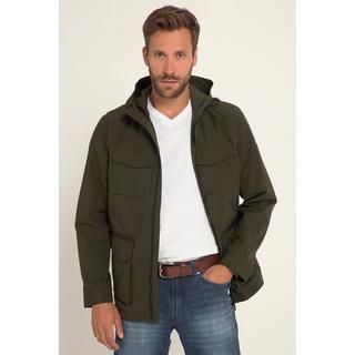 JP1880  Veste treillis en tissu Ripstop, capuche et multiples poches 