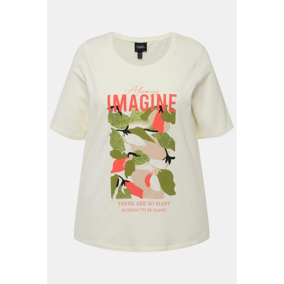 Ulla Popken Imagine Classic Col Rond Manches Courtes T-Shirt  