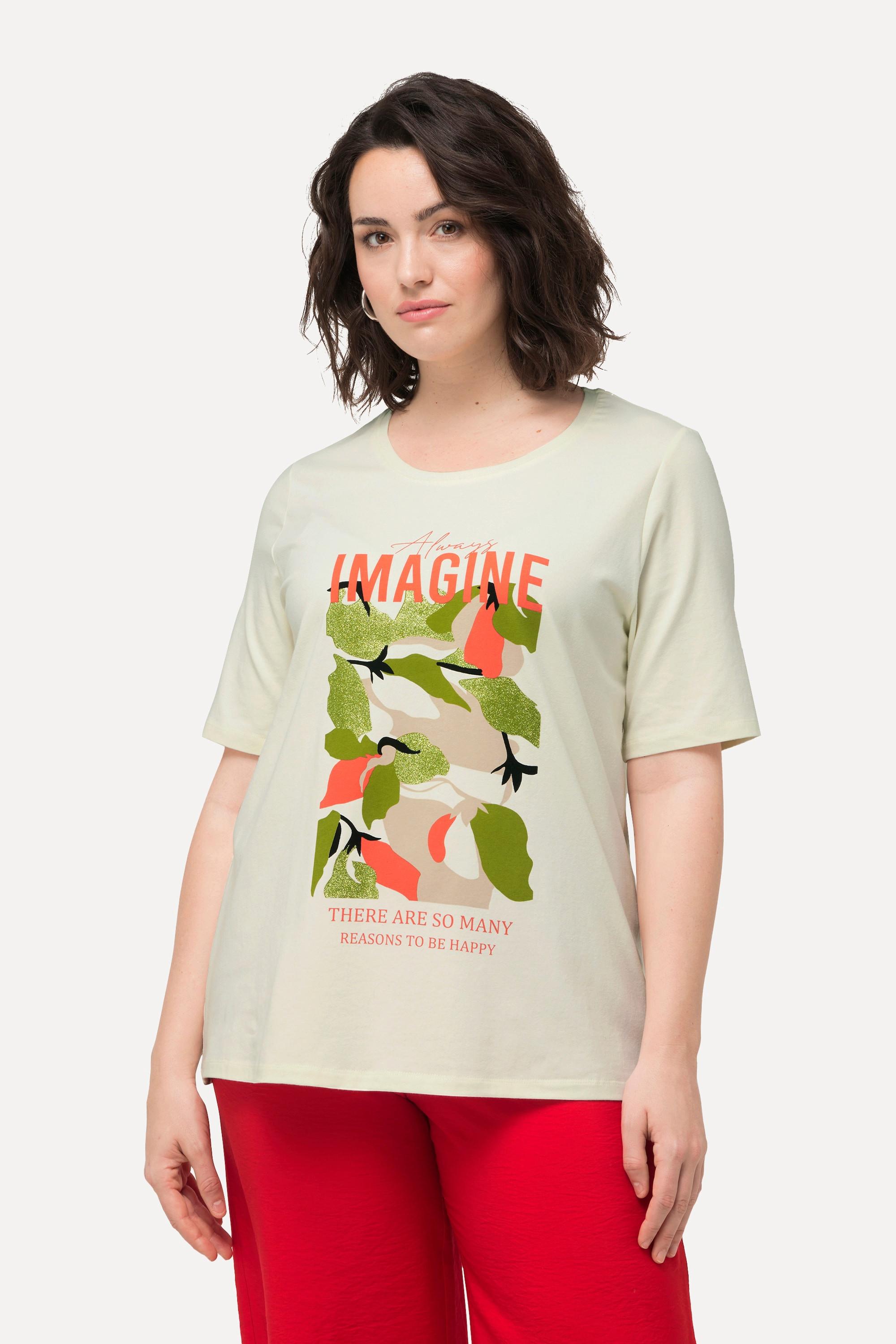 Ulla Popken  T-Shirt, Imagine, Classic, Rundhals, Halbarm 