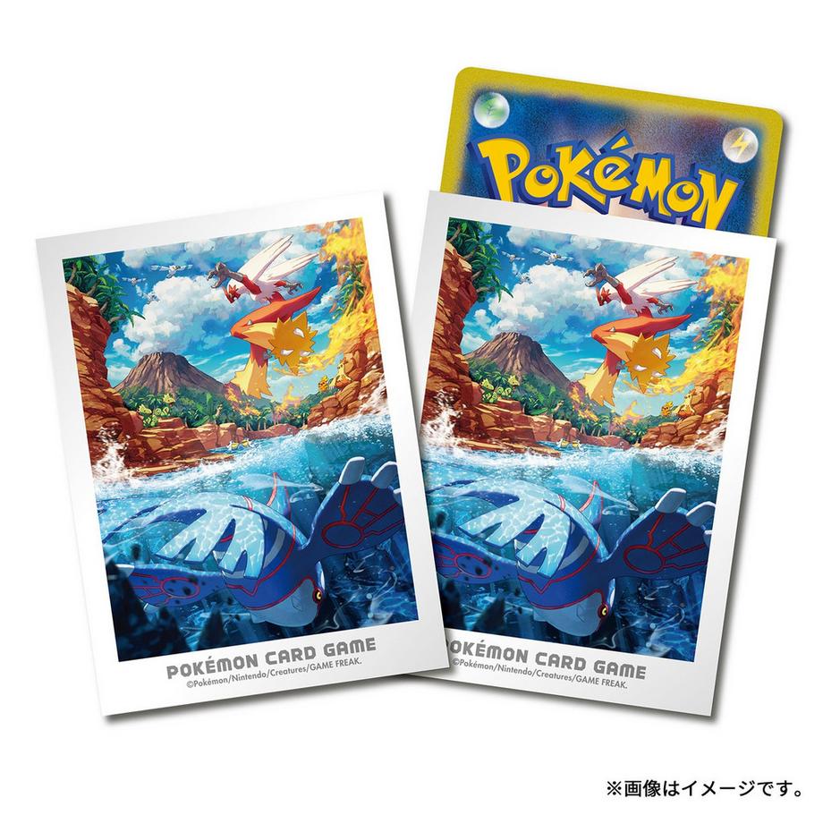 Pokemon Center Deck Sleeves Hoenn Adventure Kyogre & Blaziken