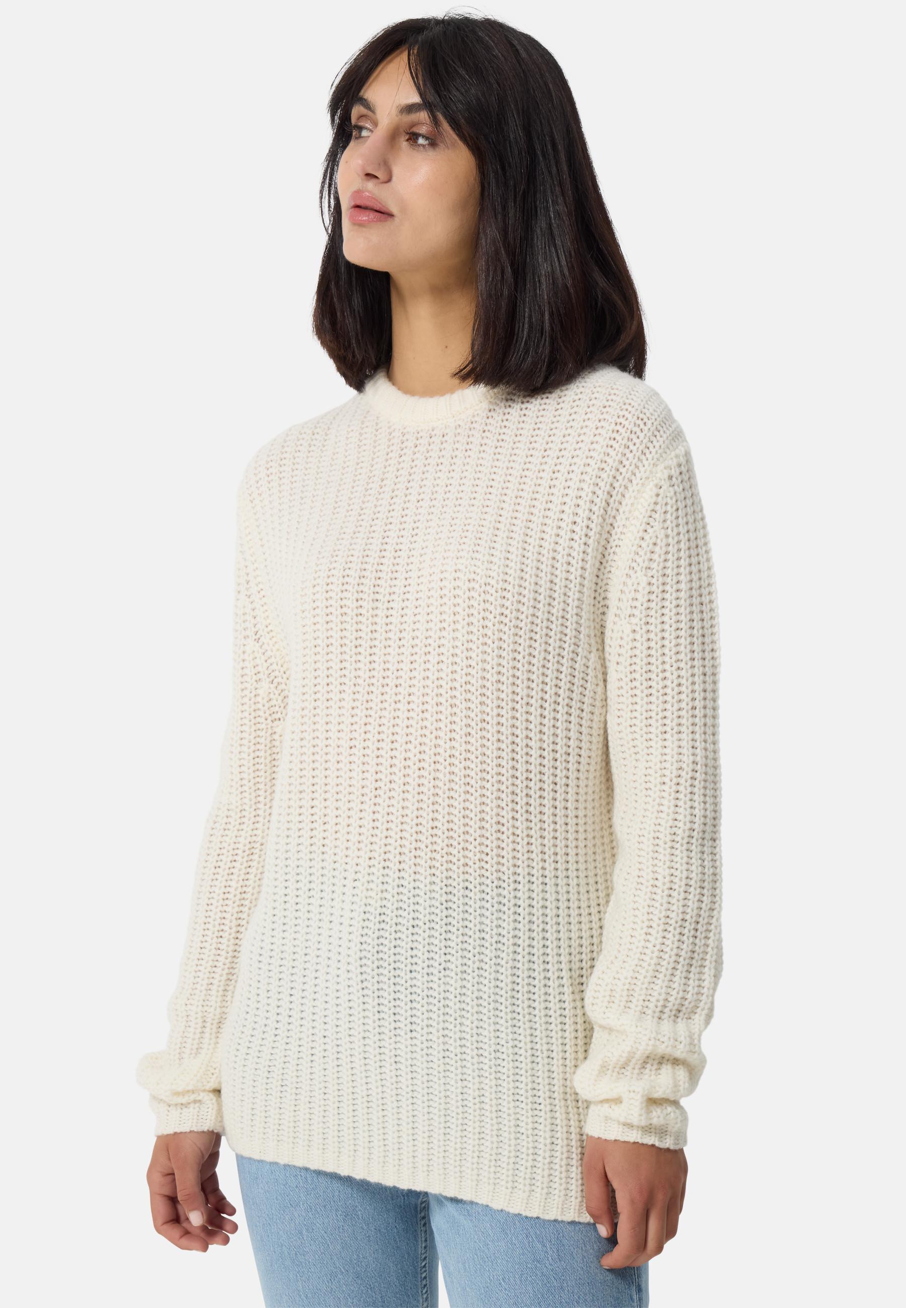 CASH-MERE.CH  Grobgestrickter Wolle Kaschmir Rundhals Pullover 