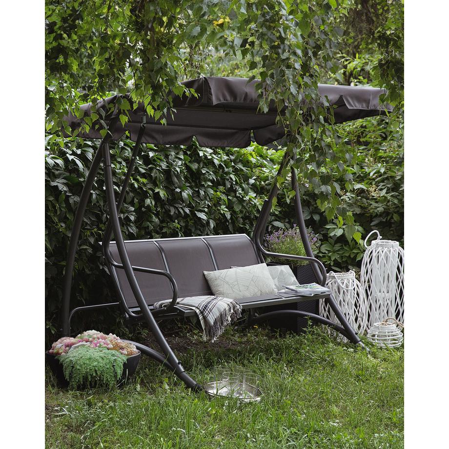 Beliani Balancelle de jardin en Acier Traditionnel BOGART  