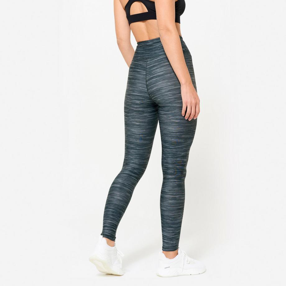 DOMYOS  Leggings donna vita alta fitness poliestere 