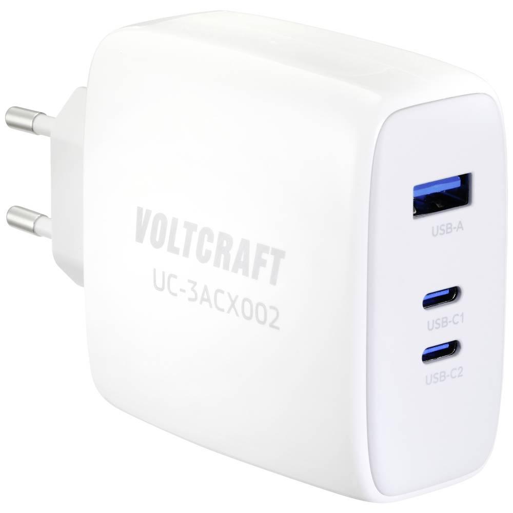 VOLTCRAFT  100 W GaN USB-Ladegerät mit 2 m USB-C/USB-C Kabel, GaN 