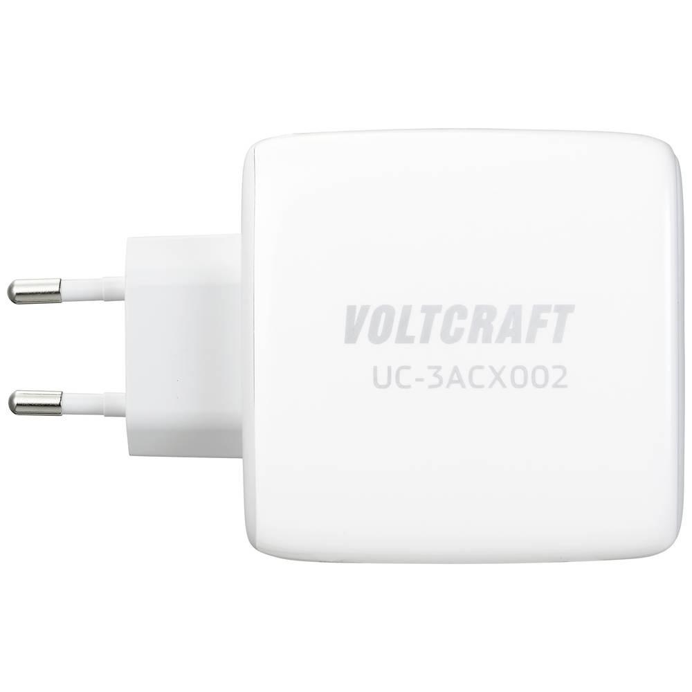 VOLTCRAFT  100 W GaN USB-Ladegerät mit 2 m USB-C/USB-C Kabel, GaN 