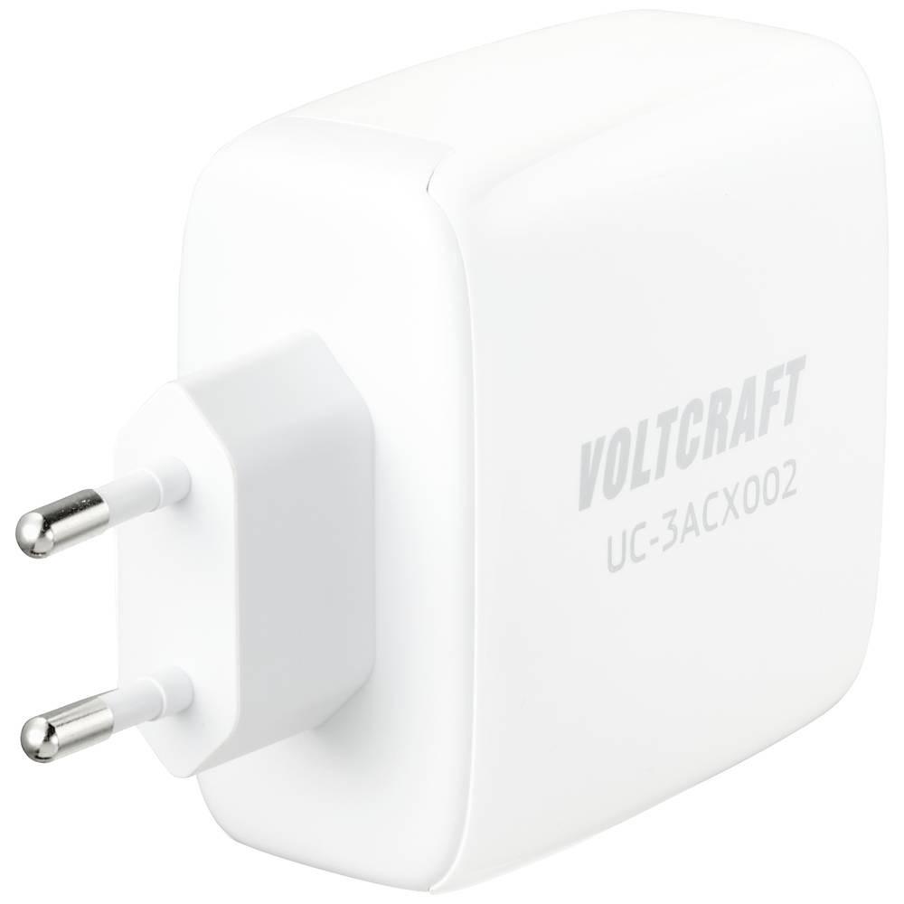 VOLTCRAFT  100 W GaN USB-Ladegerät mit 2 m USB-C/USB-C Kabel, GaN 