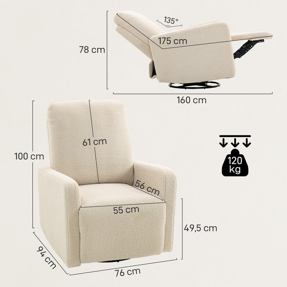HOMCOM Relaxsessel  
