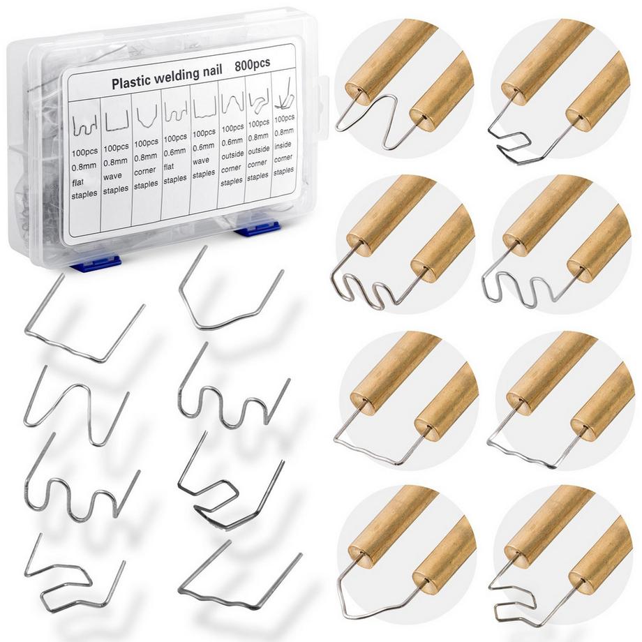B2X  Heftklammern-Set für ein Kunststoffschweißgerät, 800-tlg 