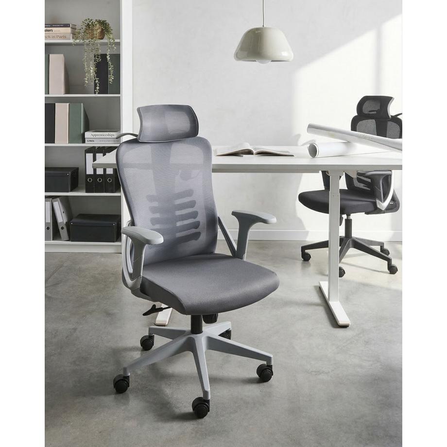 Beliani Chaise de bureau en Tissu maillé Moderne ERGONOX  