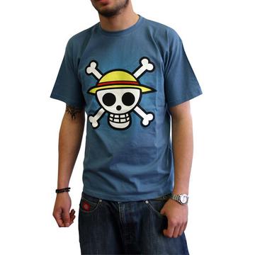 T-shirt - One Piece - Skull with map