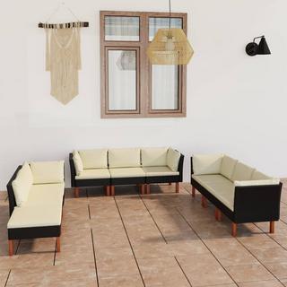 VidaXL Garten-sofa-set poly-rattan  