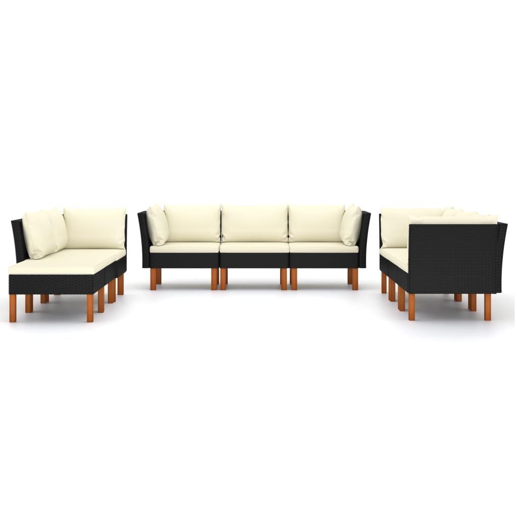 VidaXL Garten-sofa-set poly-rattan  