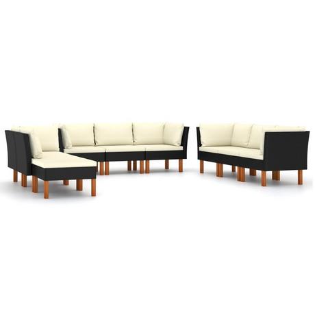 VidaXL Garten-sofa-set poly-rattan  