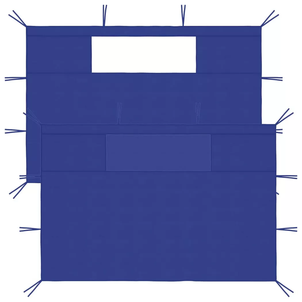 VidaXL - Pavillon-seitenwand gewebe, One Size, Blau