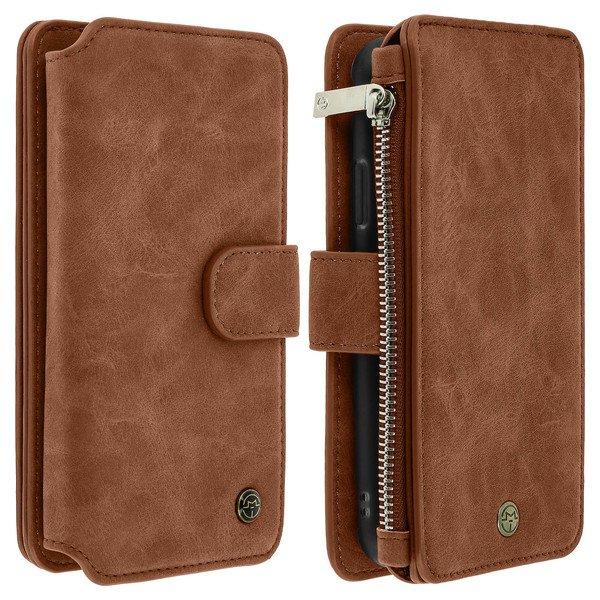 Image of Klappetui Geldbörse iPhone X / XS Braun