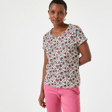 T-Shirt mit Blumenmuster