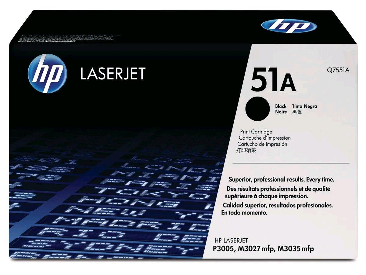 Hewlett-Packard  HP Laserjet 51A Schwarz Toner Serie 6.5k 