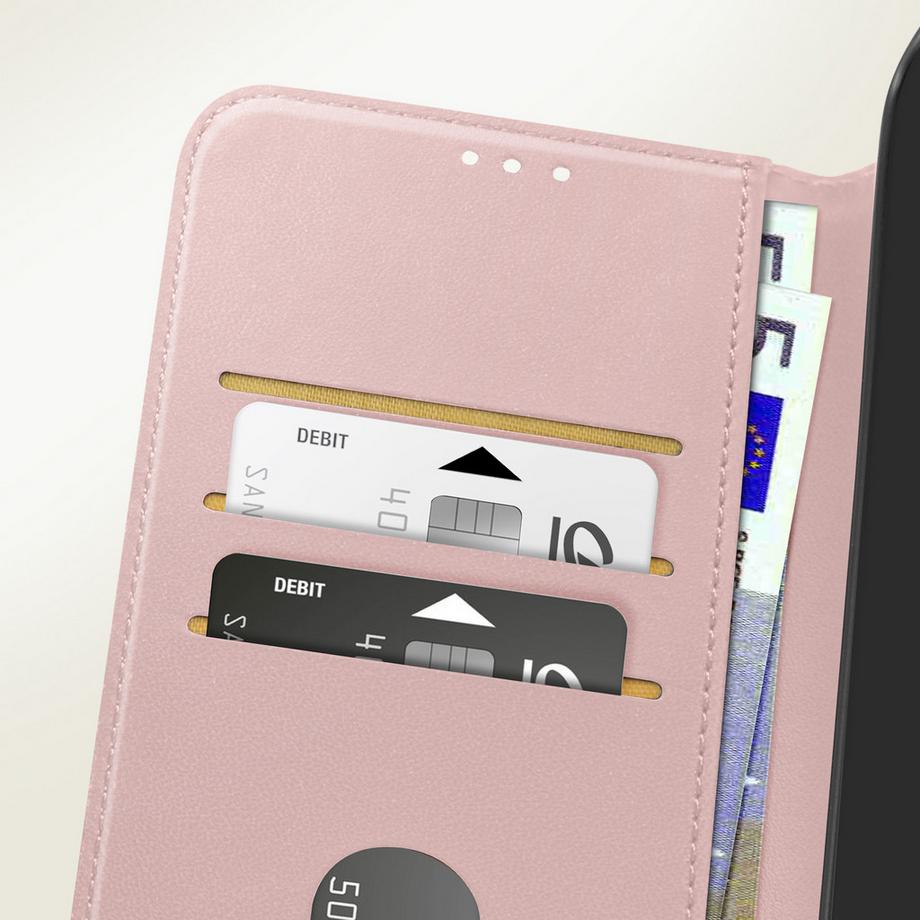 Avizar  Étui Portefeuille Motorola Moto G54 Rose 