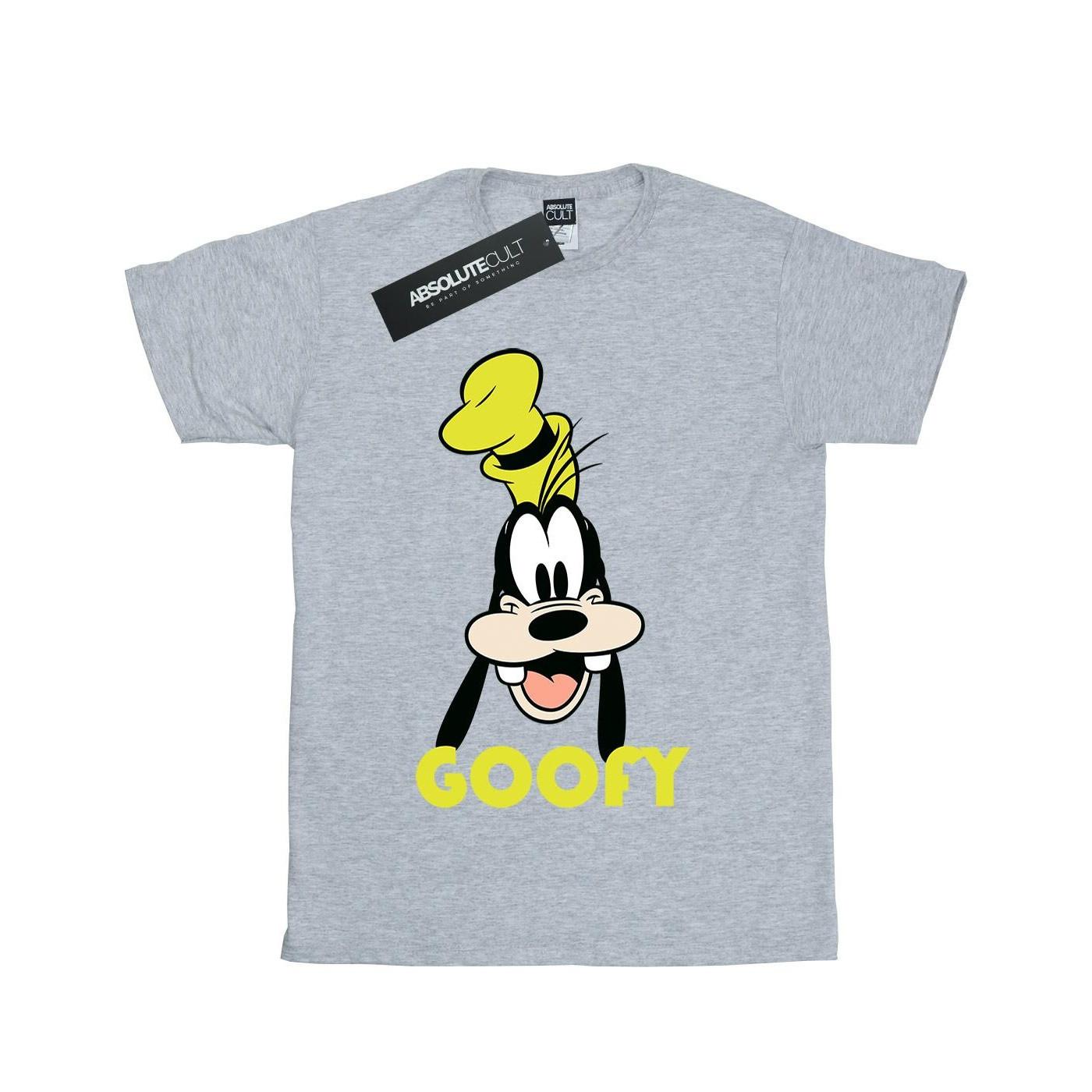 Image of Goofy Face Tshirt Mädchen Grau 152-158