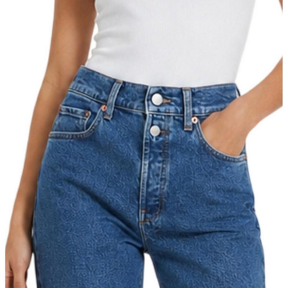 REPLAY Jeans Taille Haute Jambe Droite  