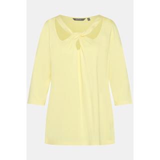 Ulla Popken  Shirt, Cut-Outs, Classic, Rundhals, 3/4-Arm 