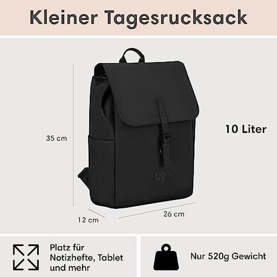 Only-bags.store Ida Kleiner Rucksack mit Laptopfach  
