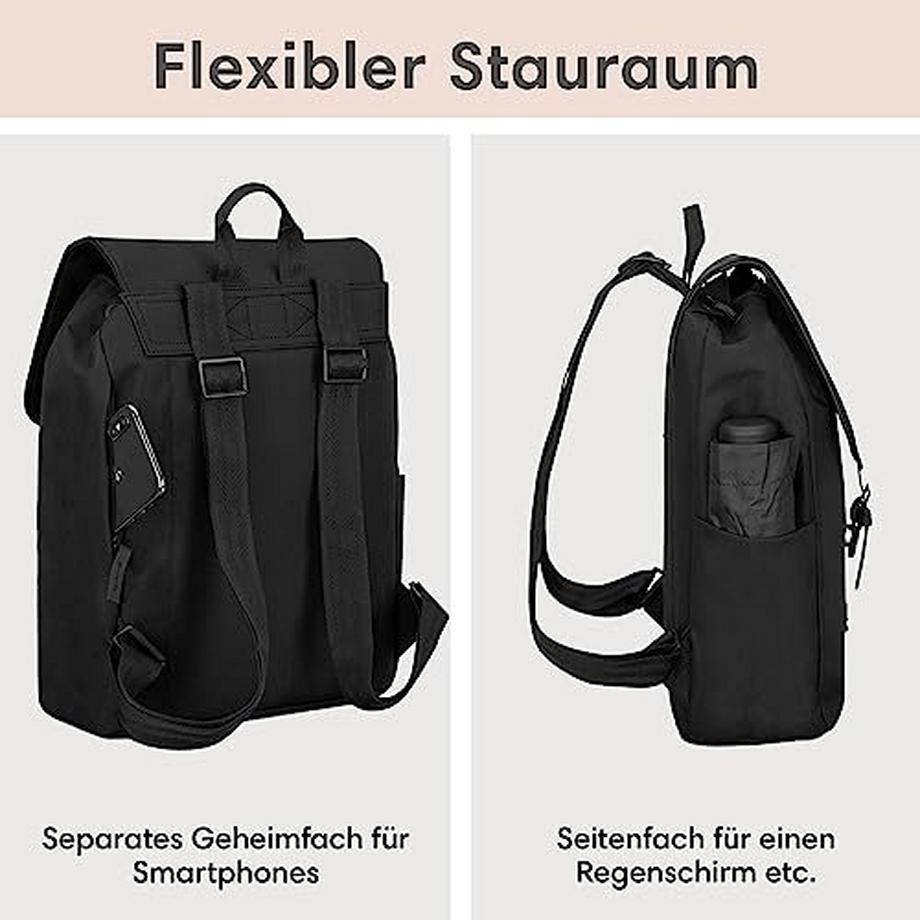 Only-bags.store Ida Kleiner Rucksack mit Laptopfach  