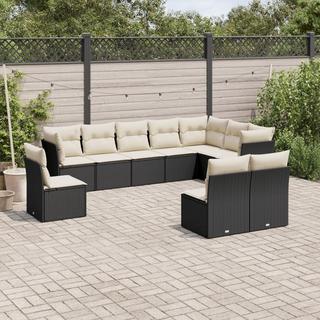 VidaXL set divano da giardino Polirattan  