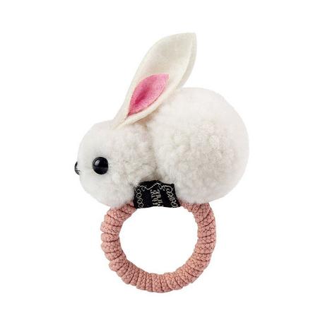 B2X  Élastique de cheveux avec lapin - Blanc 