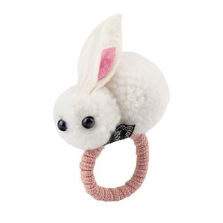 B2X  Élastique de cheveux avec lapin - Blanc 