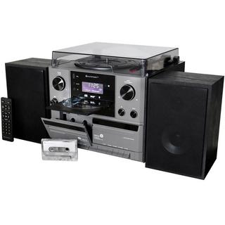 soundmaster  Centro musicale stereo MCD5600 con radio DAB+/FM, CD/MP3, giradischi, doppia cassetta, USB, Bluetooth 