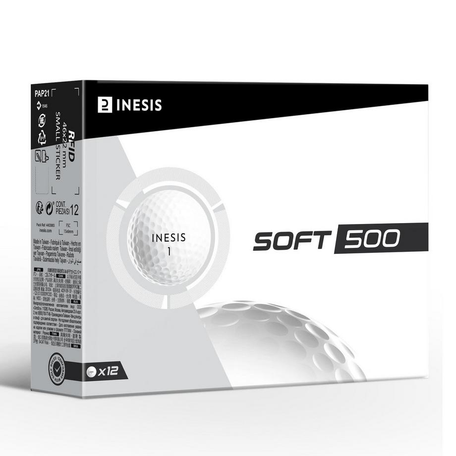 INESIS  Balle de golf - SOFT 500 
