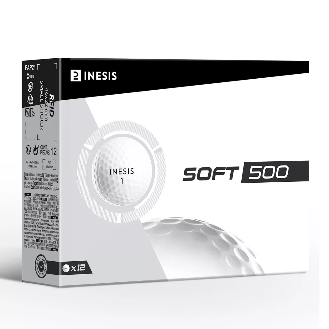 INESIS - Golfball SOFT 500, One Size, Weiss