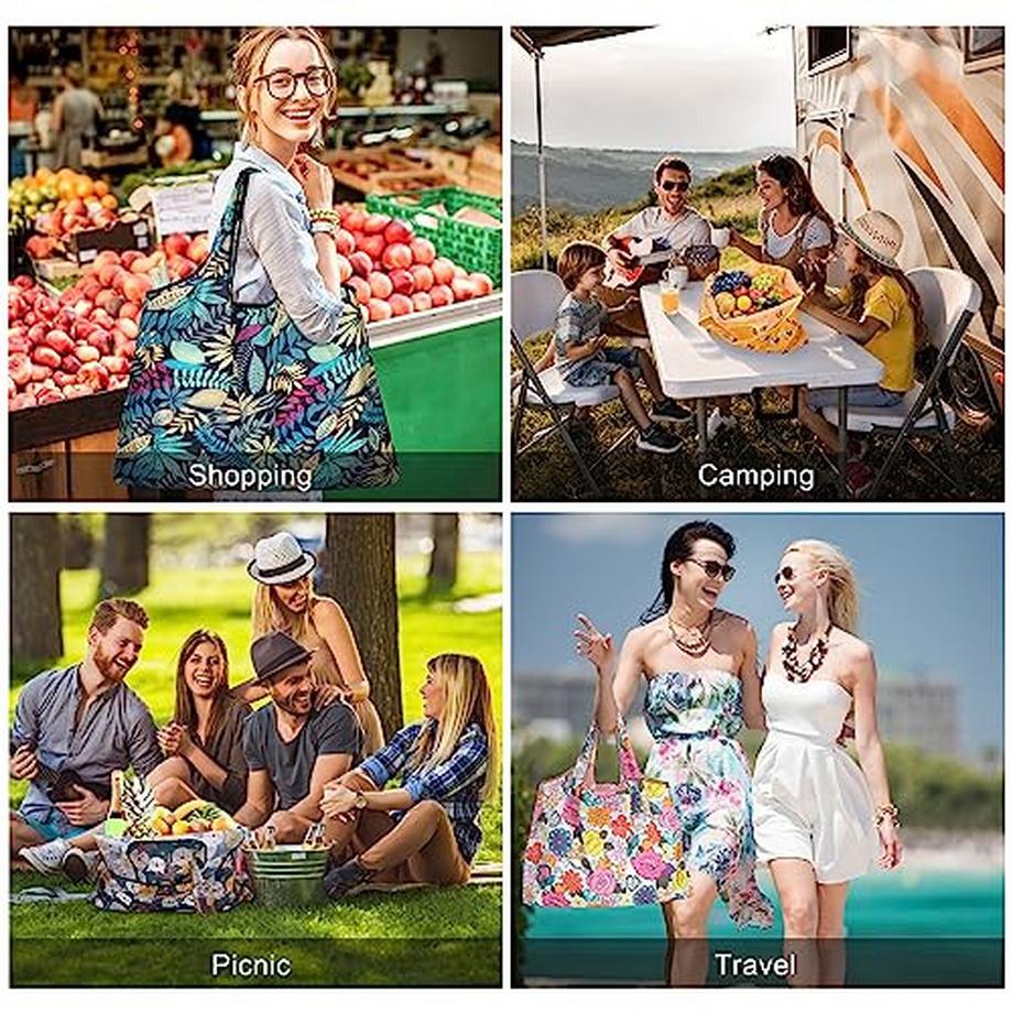 Only-bags.store Faltbare Wiederverwendbare Einkaufstasche  