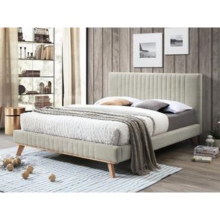 Beliani Bett mit Lattenrost aus Chenillegewebe Modern TALENCE  