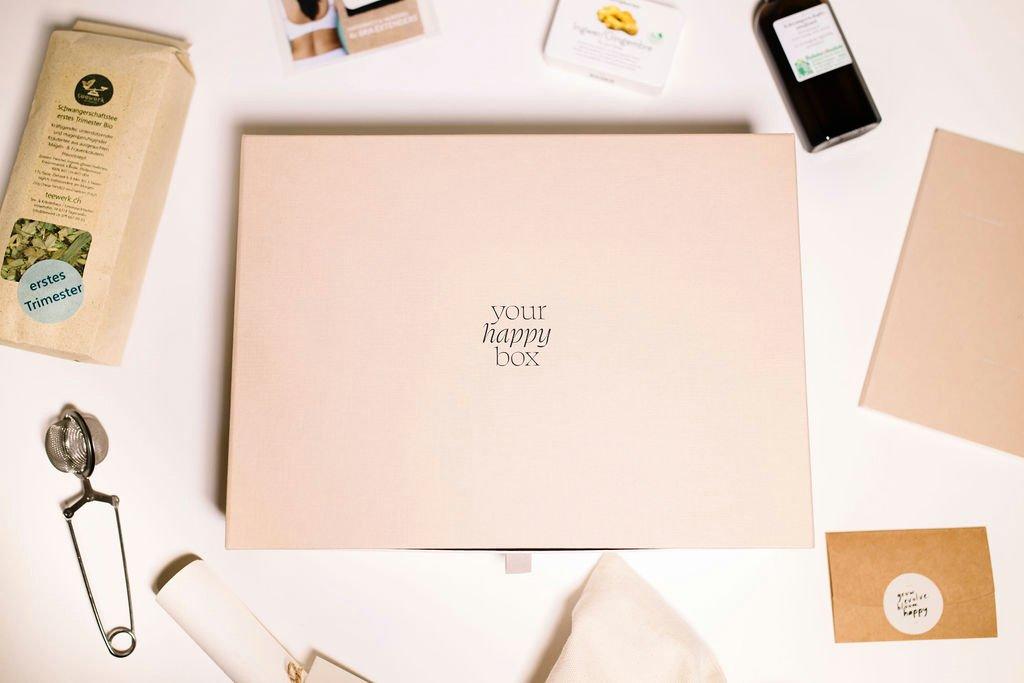 Image of Schwangerschaftsgeschenkbox Für Das 1. Trimester - Yourhappybox #1 Damen Set
