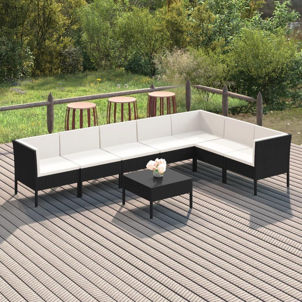 VidaXL Garten-sofagarnitur poly-rattan  