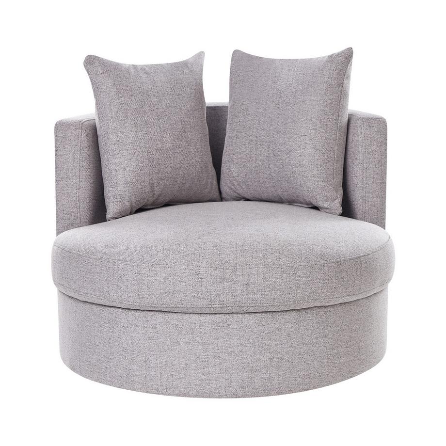 Beliani Drehsessel aus Stoff Modern DALBY  