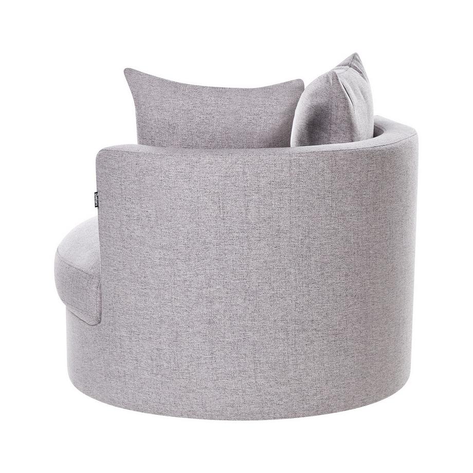 Beliani Drehsessel aus Stoff Modern DALBY  