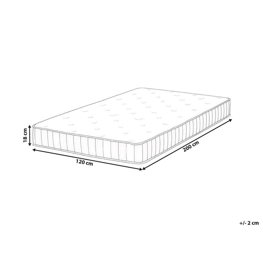 Beliani Matelas à ressorts ensachés en Ressorts ensachés  DUO  