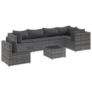 VidaXL set salotto da giardino Polirattan  