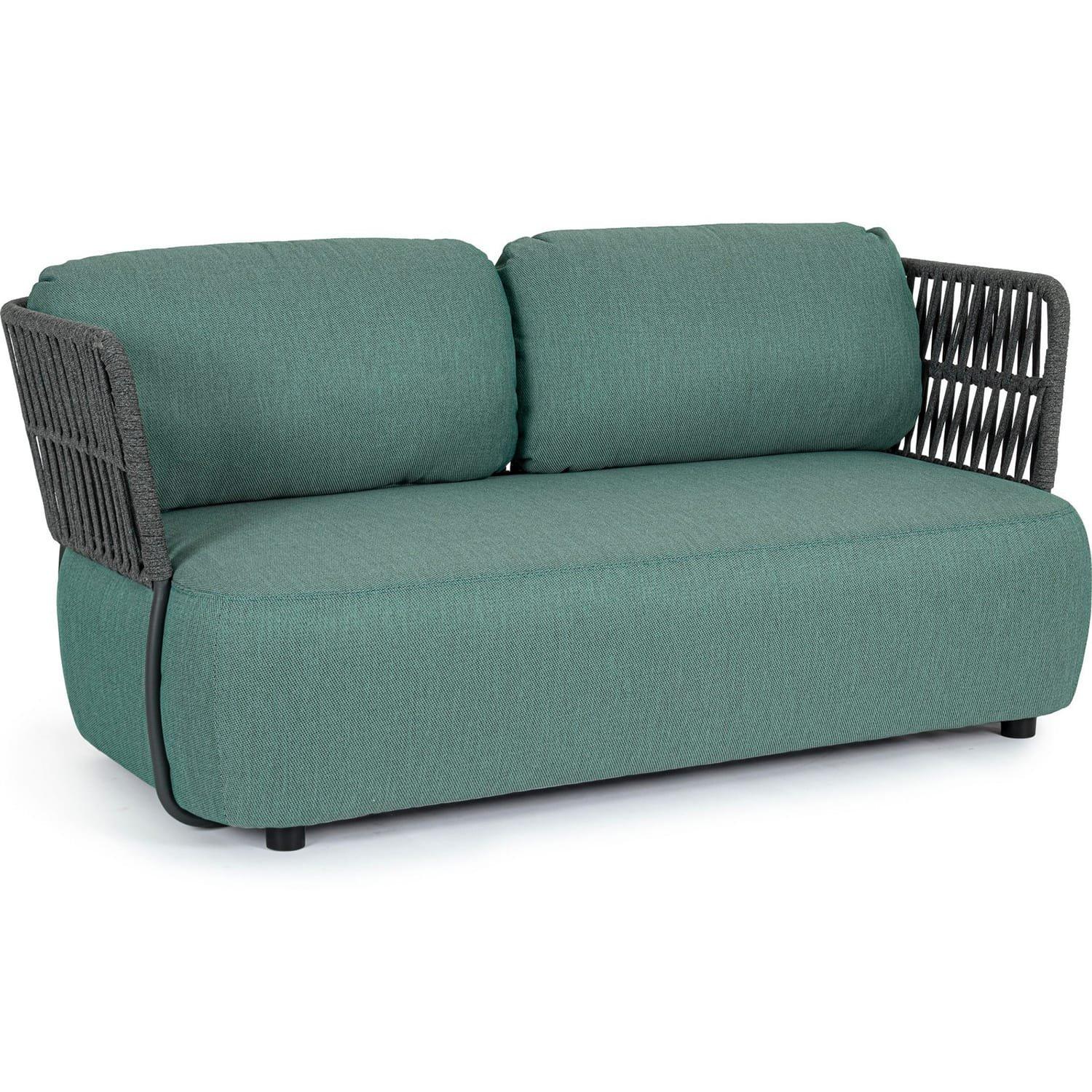 mutoni Gartensofa Palmer 2-Sitzer jadegrün  