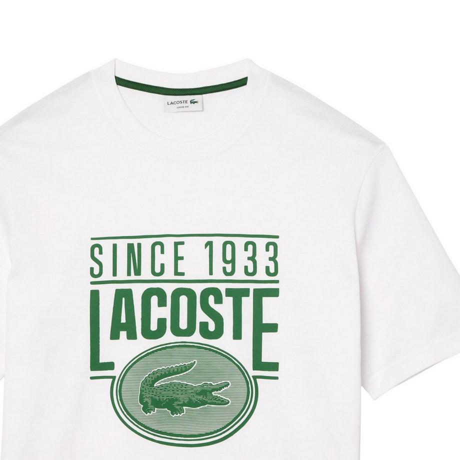 LACOSTE T-Shirt Stampa Logo Vestibilità Rilassata  