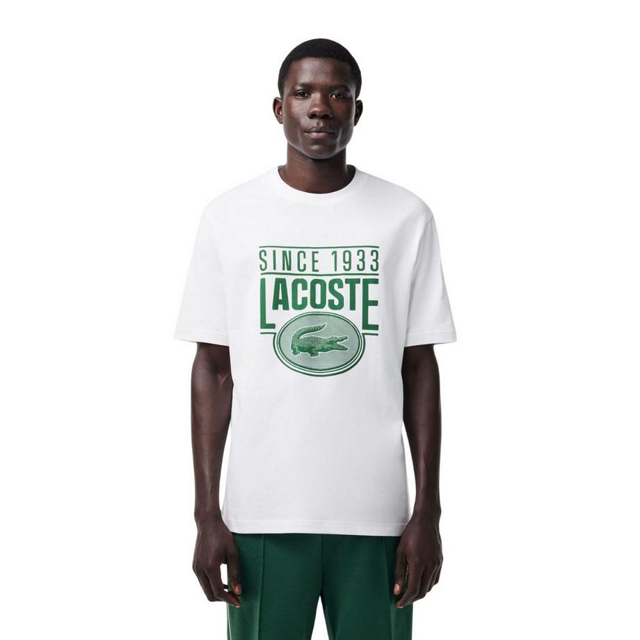 LACOSTE T-Shirt Stampa Logo Vestibilità Rilassata  