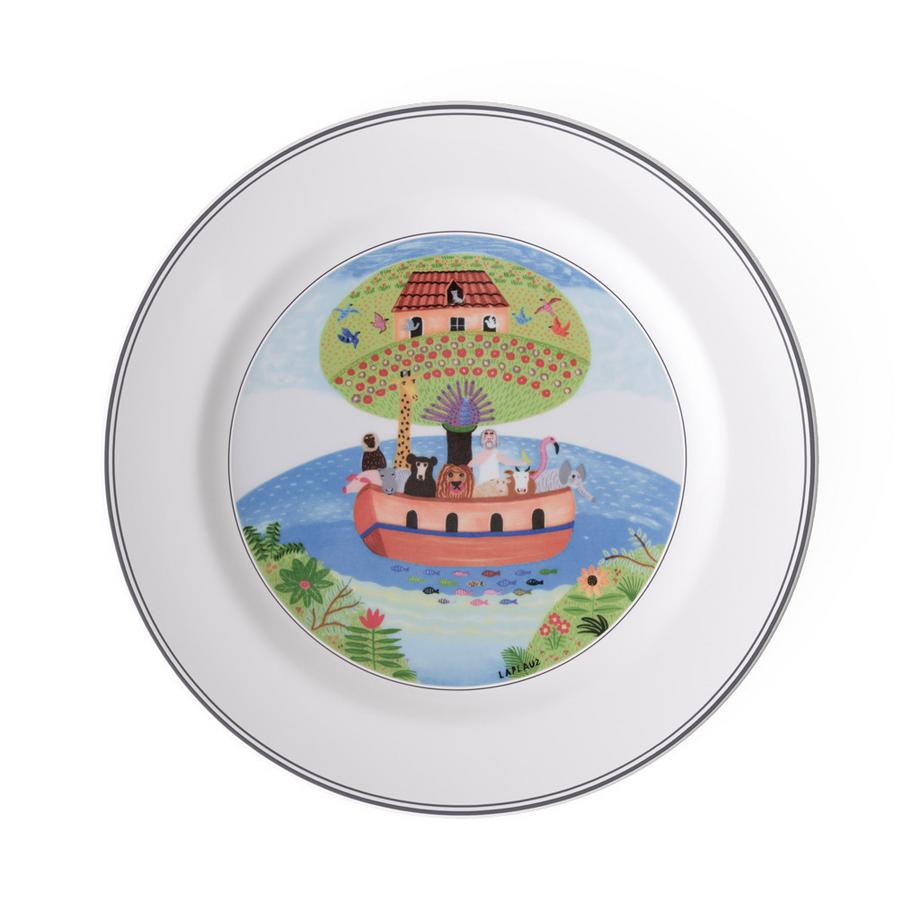 Assiette plate Arche de Noé Design Naif